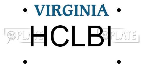 HCLBI Virginia License Plate