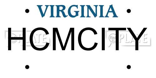 HCMCITY Virginia License Plate