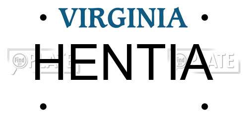 HENTIA Virginia License Plate