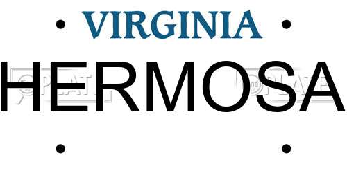 HERMOSA Virginia License Plate