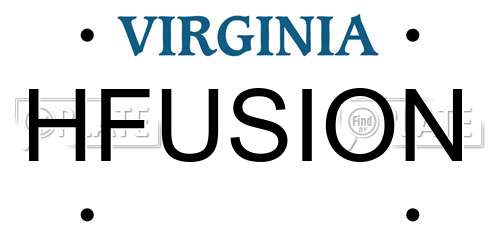 HFUSION Virginia License Plate