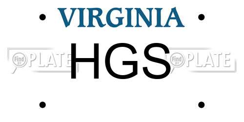 HGS Virginia License Plate