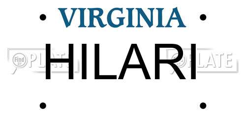 HILARI Virginia License Plate