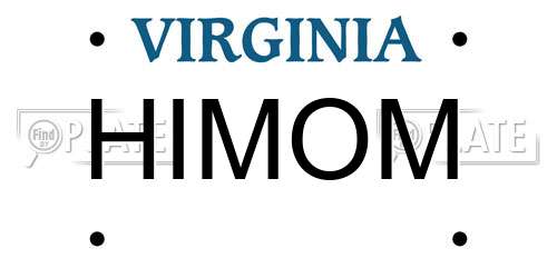 HIMOM Virginia License Plate