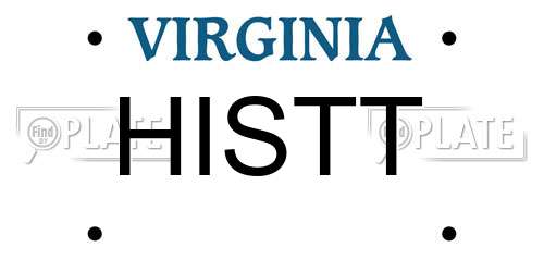 HISTT Virginia License Plate
