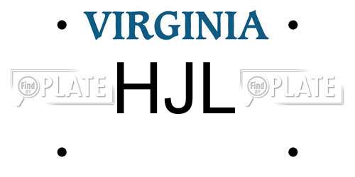 HJL Virginia License Plate