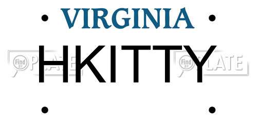 HKITTY Virginia License Plate