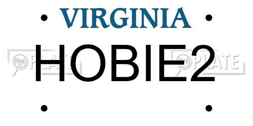 HOBIE2 Virginia License Plate