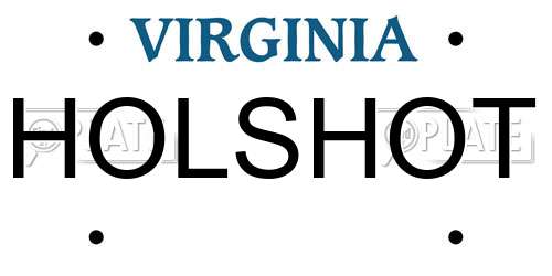 HOLSHOT Virginia License Plate