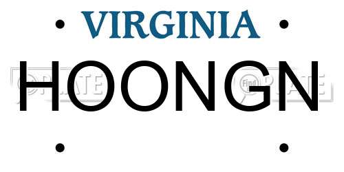 HOONGN Virginia License Plate