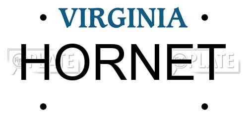 HORNET Virginia License Plate