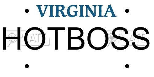 HOTBOSS Virginia License Plate