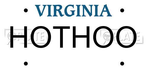 HOTHOO Virginia License Plate