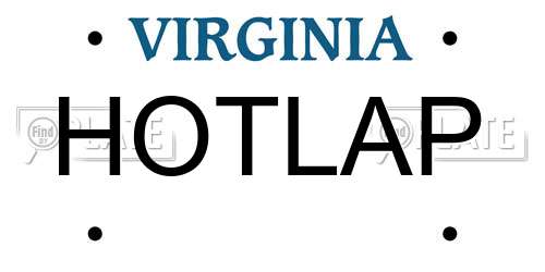 HOTLAP Virginia License Plate