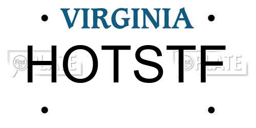 HOTSTF Virginia License Plate