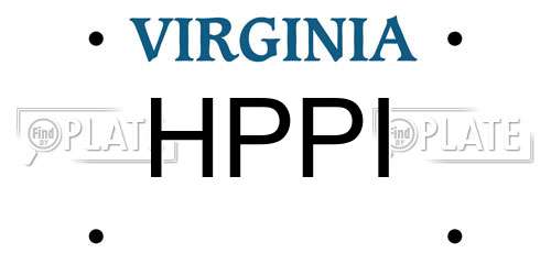 HPPI Virginia License Plate