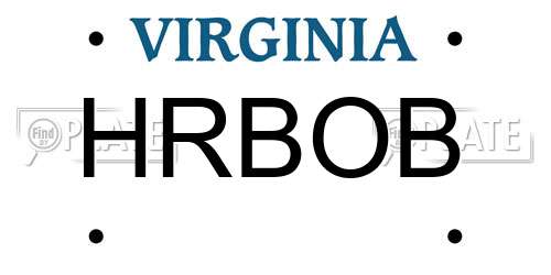 HRBOB Virginia License Plate
