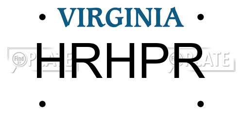 HRHPR Virginia License Plate