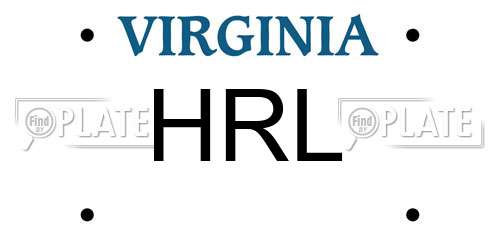 HRL Virginia License Plate