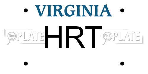 HRT Virginia License Plate
