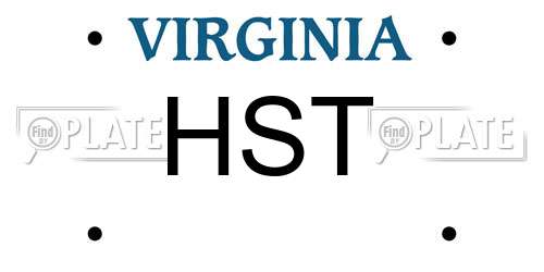 HST Virginia License Plate