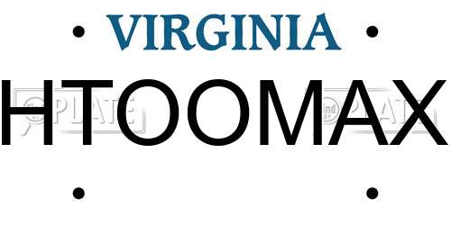 HTOOMAX Virginia License Plate