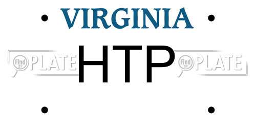 HTP Virginia License Plate