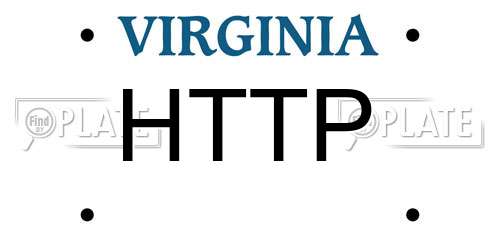 HTTP Virginia License Plate