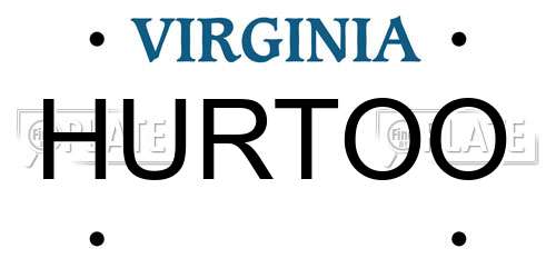 HURTOO Virginia License Plate