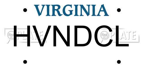HVNDCL Virginia License Plate