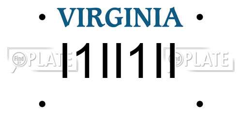 I1II1II Virginia License Plate