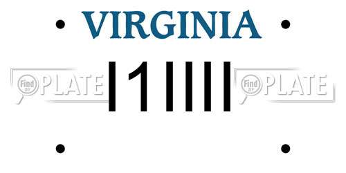 I1IIII Virginia License Plate