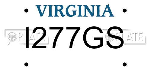 I277GS Virginia License Plate
