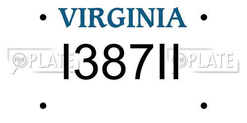 I387II Virginia License Plate