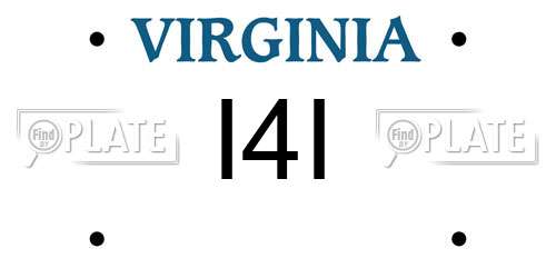 I4I Virginia License Plate
