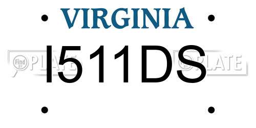 I511DS Virginia License Plate