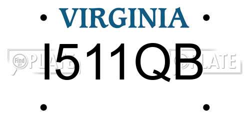 I511QB Virginia License Plate