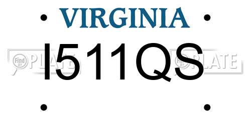 I511QS Virginia License Plate