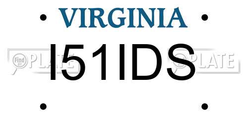 I51IDS Virginia License Plate