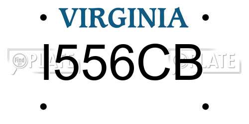 I556CB Virginia License Plate