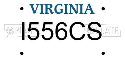 I556CS Virginia License Plate