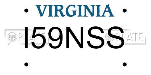 I59NSS Virginia License Plate