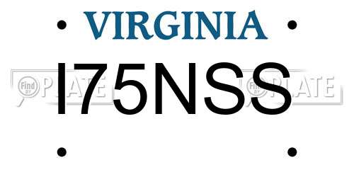 I75NSS Virginia License Plate