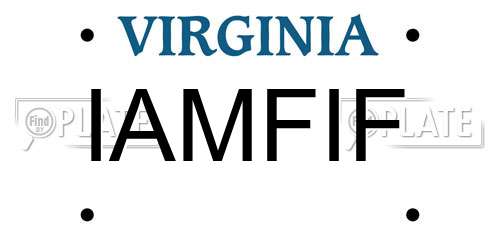 IAMFIF Virginia License Plate