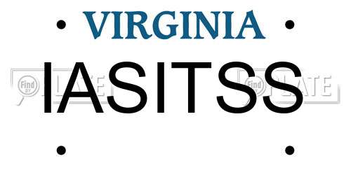 IASITSS Virginia License Plate