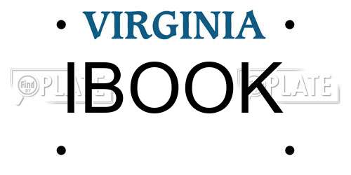 IBOOK Virginia License Plate