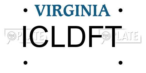 ICLDFT Virginia License Plate