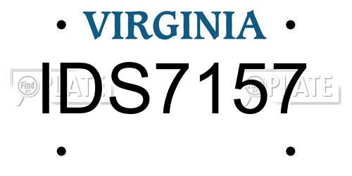 IDS7157 Virginia License Plate