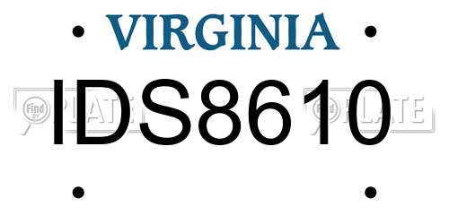 IDS8610 Virginia License Plate