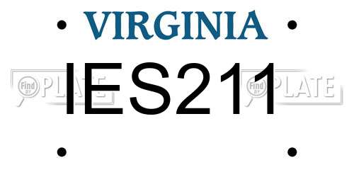 IES211 Virginia License Plate